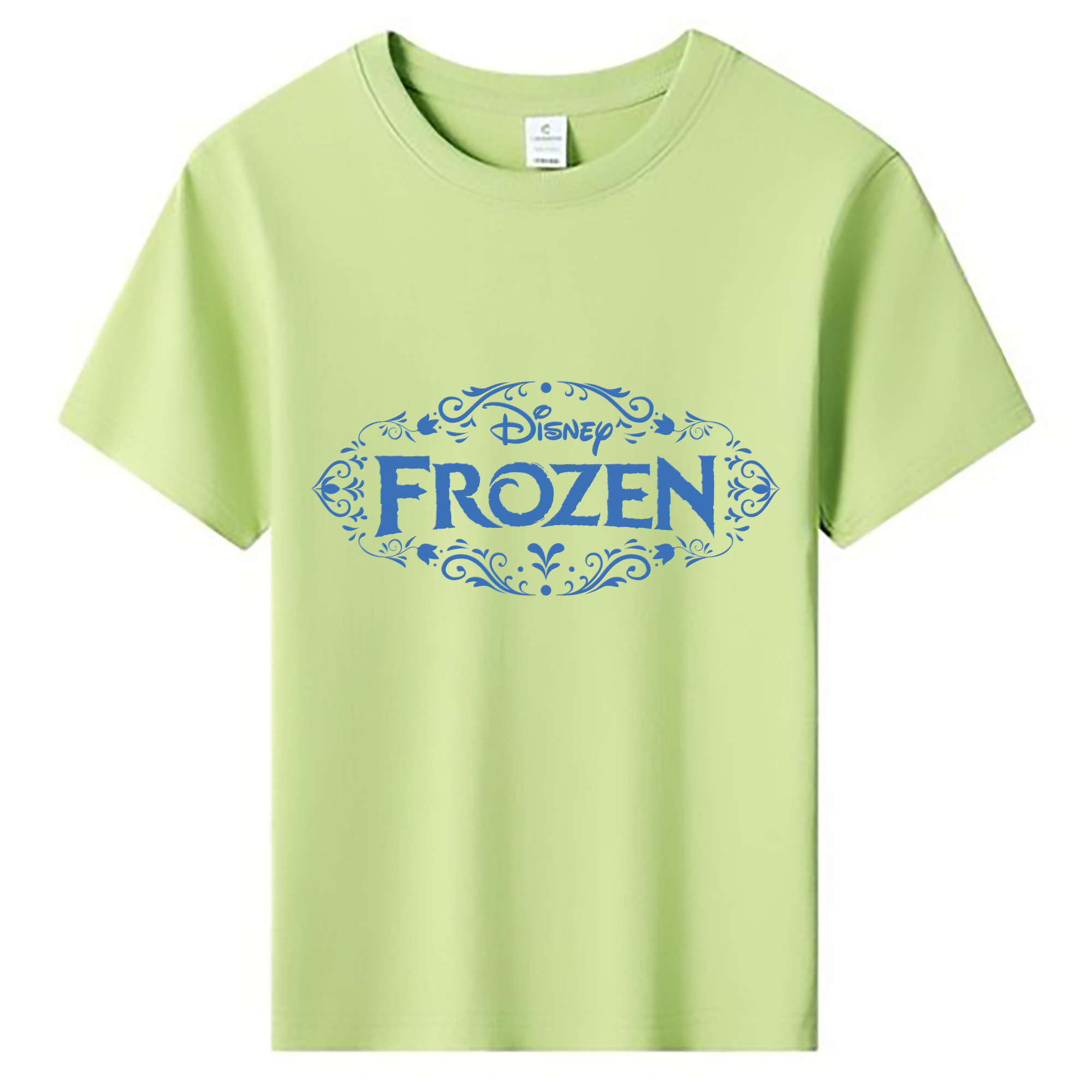 （画像用） アナと雪の女王 アンナ エルサ Frozen Anna Elsa 綿100％キッズTシャツ（フロントプリント）